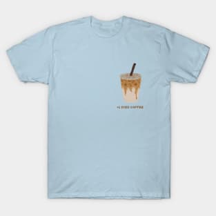 +1 Iced coffee pixel art T-Shirt